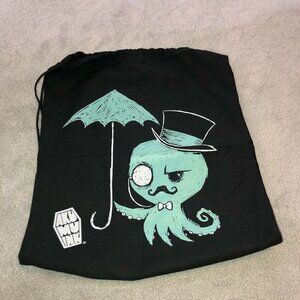 AKUMU INK Black Canvas Joker Drawstring Bag Sling bag